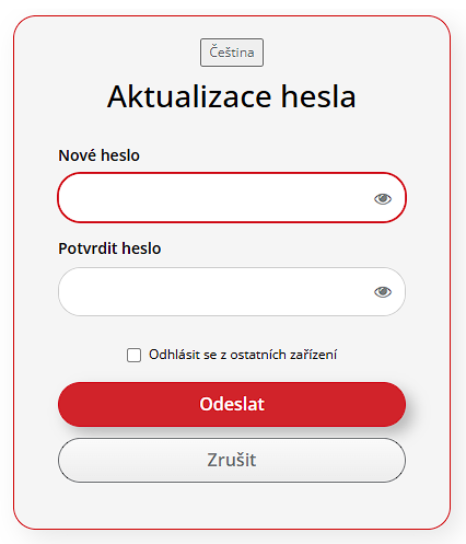 Přihlášení pomocí hesla